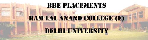 BBE PLACEMENT, RLAC(E), DELHI UNIVERSITY